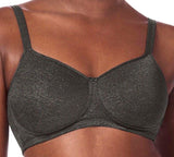 Mastectomy Bra 'Melinda Wire Free Moulded Cup' Dark Grey Melange